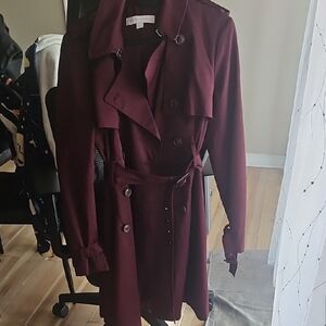 New York & Company Burgundy Coat